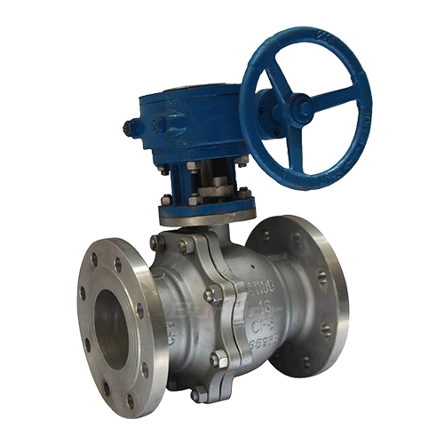 Worm Gear Flange SS Ball Valve3